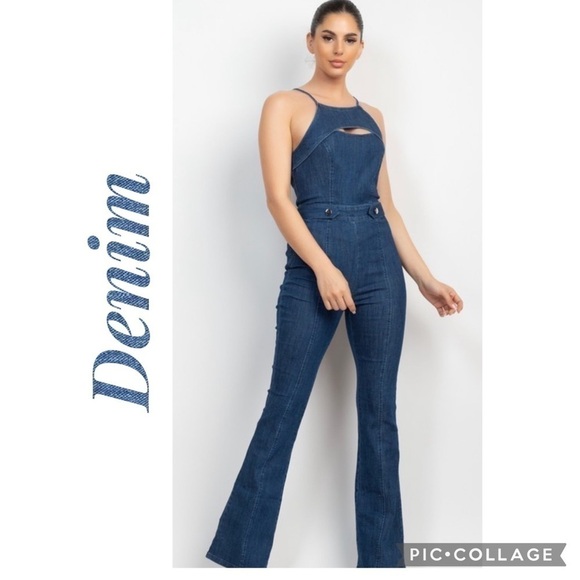 Denim.. Denim.. Dark Denim Jumpsuit! - Picture 1 of 4